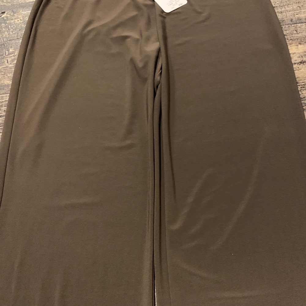 CLARA SUN WOO brown wide leg pants. XL. ÑWT